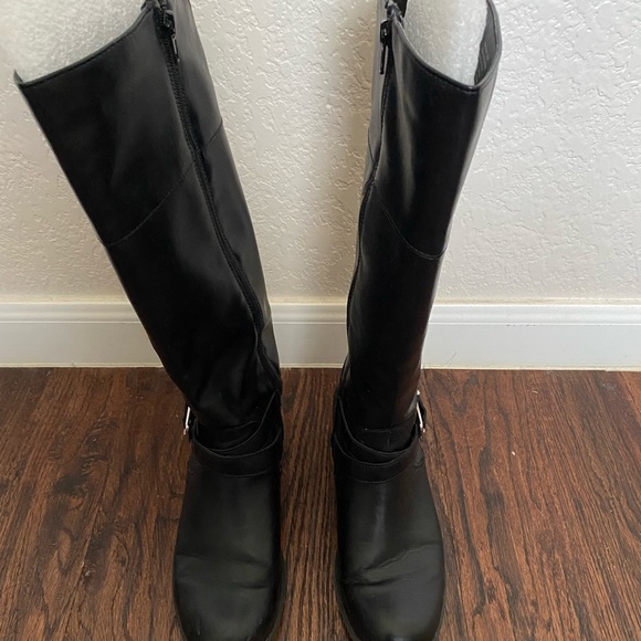 Style&Co Black Block Heel Boots - Picture 3 of 6